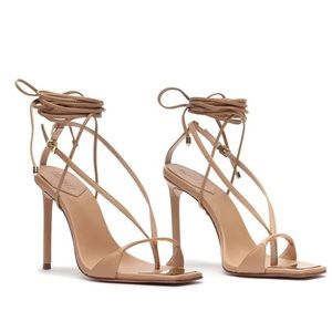 vikki leather heeled sandals